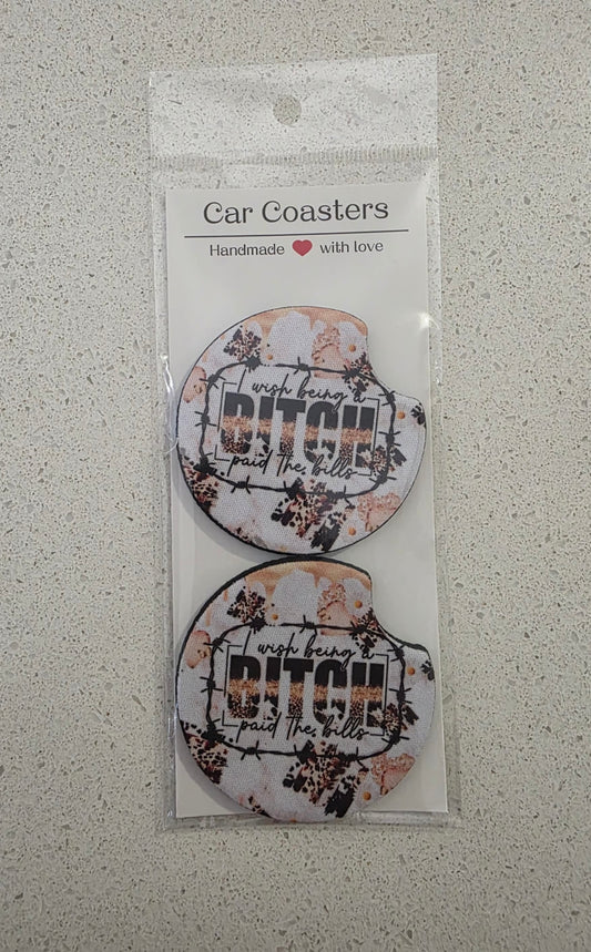 Car coaster set of x2