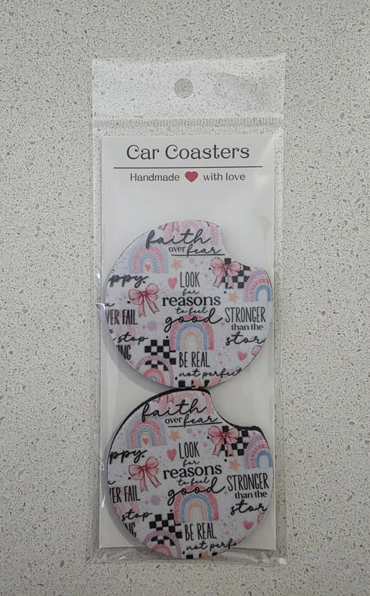 Car coaster set of x2