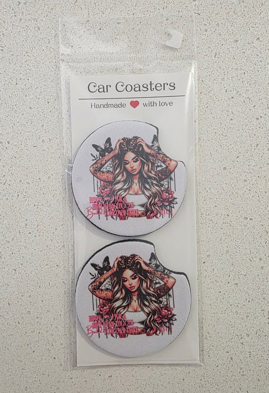 Car coaster set of x2